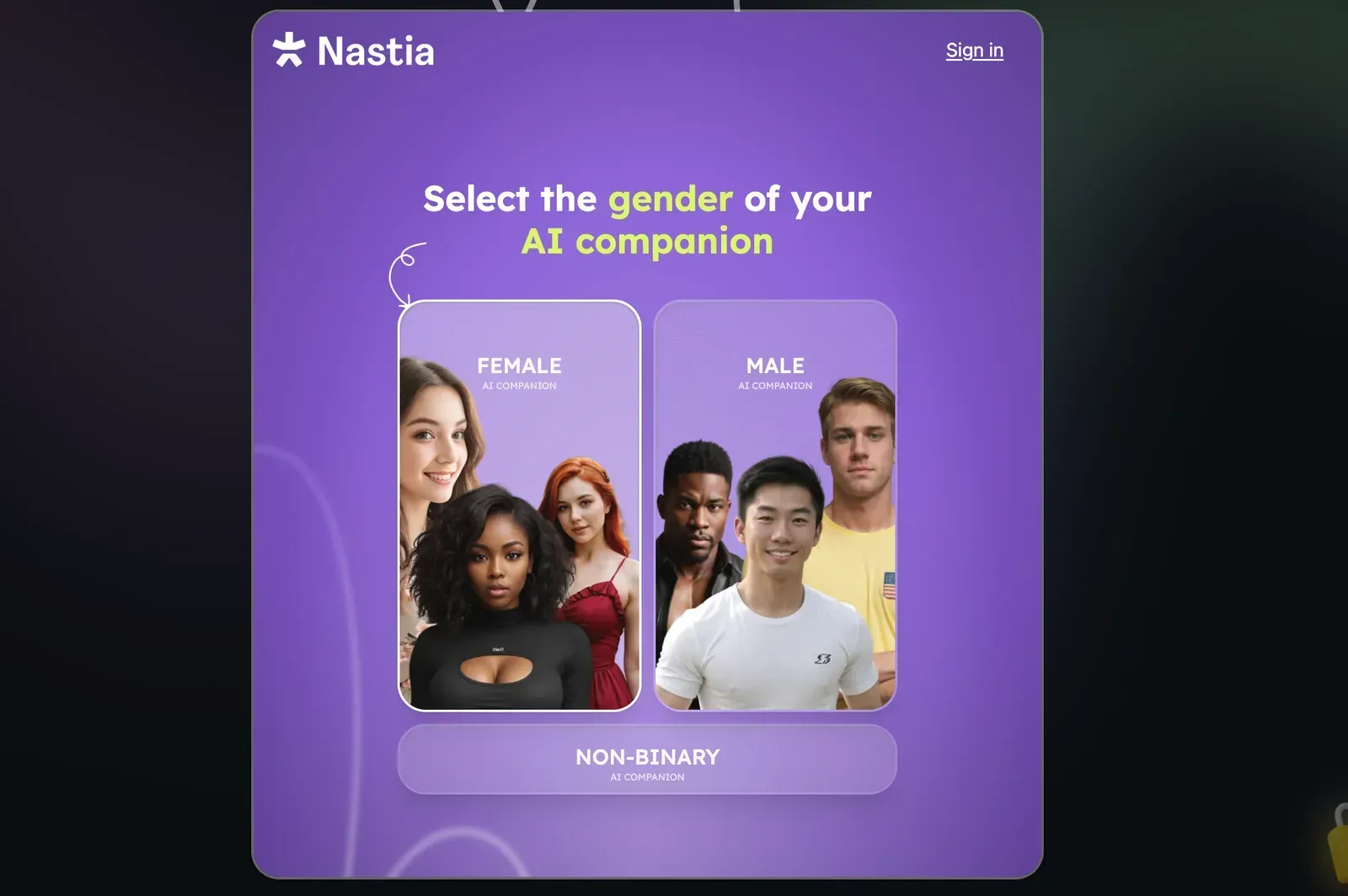 Inicio de sesión de Nastia IA